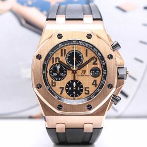 Designer Watch Luxury Automatic mécanical Montres Mens 26470or série 42 mm Affichage de date Chronographe Single Movement Wristwatch