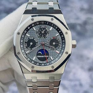 Designer Watch Luxe automatische mechanische horloges 26609TI Chinese eeuwige kalender Limited 88 stuks titanium heren beweging polshorloge