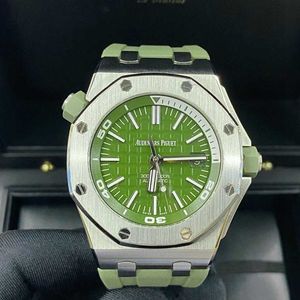 Designer Watch Luxury Automatic Mechanical Watchs Full Full of Box Airbnb Avocado Green Plate Mens 15710ST MOVE MOTION WRISTRACK