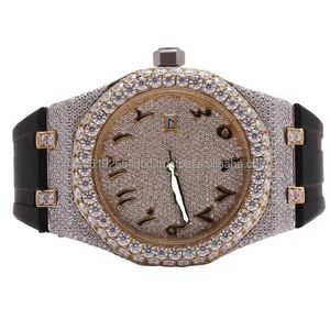 Designer Watch Luxury Automatic Mechanical Watches Top Quality Gold Diamond Men Men Bling Hip Hop Bling Hop Iced Out pour Export Sale Movement Wristarch