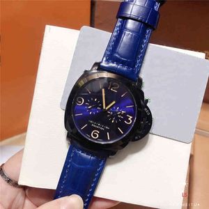 Designer Watch Luxury Watches voor Mens Mechanical PolsWatch Pane Series Fashion Five Naald Volledige Working DesignerPaner 6018