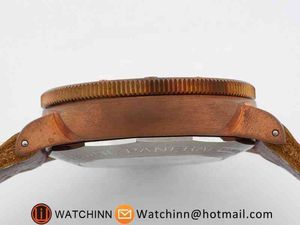 Montre de créateur montres de luxe pour hommes montre-bracelet mécanique mouvement lumineux 47mm Bronze Pam 619c