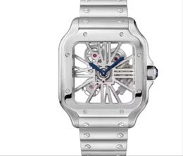 Designer watch men's quartz watch silver dial diameter 40mm Original super electronic movement Sapphire waterproof luxury watch