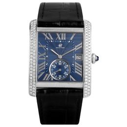 Designerhorloge Herenhorloge Diamond Watch Zakelijk horloge Aut Mechanisch uurwerk Roestvrijstalen kast Leren horlogeband Saffierglas Montre De Luxe