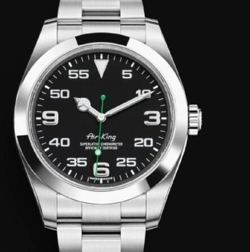 designer horloge mannen horloges AIRKING Fashion serie Hot 40 MM saffier spiegel MASTER beweging hoge kwaliteit 316L roestvrijstalen horlogeband