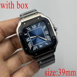Designer Watch Mens Watch Luxury Watch High Quality Watch Fashion Casual Business Watch Square en acier inoxydable montre sapphire Watch Watch Watch Watch 39 mm