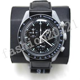 Designer horloge heren horloge moonswatch Neptunus voor vrouw beweging jupiter horloge missie naar de maan 42mm luxe nylon horlogeband Plan228Y