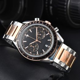 mannen horloge horloges hoge kwaliteit designer horloges 42 MM logo O M G quartz stalen band luxe horlogeband designer horloge mannen mesh band golf horloge