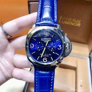Reloj de diseñador Paneras Función completa Reloj de pulsera clásico de cuero de negocios de moda de lujo Qoq5