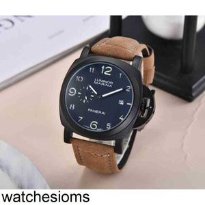 Designer Watch Panerass Luxe horloges voor heren Mechanische polshorloge Men Mode Lederen band Kalender Gentleman UF2A Luminos