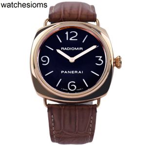 Montre de créateur Panerass Montres-bracelets de luxe pour hommes Pam00231 Matériau en or rose Automatique entièrement inoxydable étanche de haute qualité