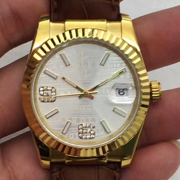 Designer Watch Reloj montre AAA Automatique mécanique montre lao jia ya gold blanc nuit 69 numéro automatique machine mécanique montre haw