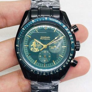 Designer Watch Reloj kijkt AAA mechanisch horloge Oujia Super Black Gold Space Green Face Volledig automatisch mechanisch horloge CL009 Machine