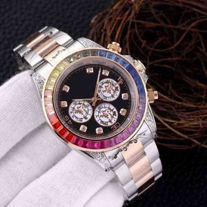 Designer horlogerol moissanite ontwerper H7-fabriek Luxe horloges polshorloge gouden kast fancy diamanten bezel beweging mechanisch horloge VLZDL