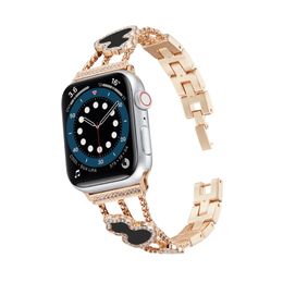 Designer Watch Bears Watchbands voor Apple Watch Band 38mm 42 mm Luxe bling diamant zilveren roségouden horlogebands Lucky Gifts For Women Friends
