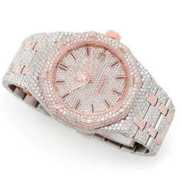 Watch Designer Tending Iced Out Labor Grown Watch Watch incolore Diamond Watch for Men Best Quality Wholesale Prix Nouveaux modèles