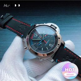 Designer Watch -horloges voor heren Mechanische automatische saffierspiegel 47 mm 13 mm lederen horlogeband sport polshorloges e20p weng