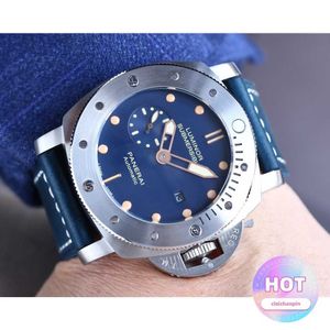 Designer horloge horloges voor herenmechanische automatische beweging Sapphire Mirror 47mm Cowhide Watchband Sport polshorloges Ktyk Weng