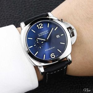Designer horloge horloges voor heren mechanisch 44 mm blauwe mannen sport polshorloges weng