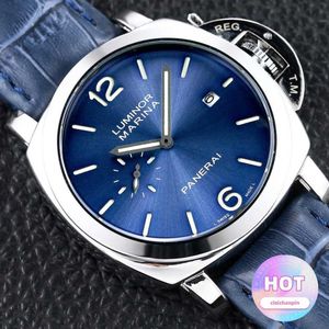 Designer horloge horloges voor heren mechanisch 44 mm blauwe plaat heren sport polshorloges n4fg weng