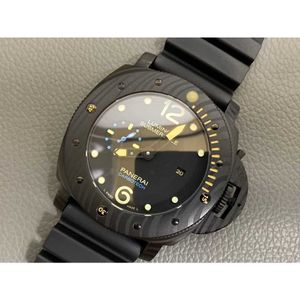Designer Watch -horloges voor heren Mechanische automatische beweging Saffier Mirror Maat 47 mm Rubber waterdichte polshorloge Luxe 1F86