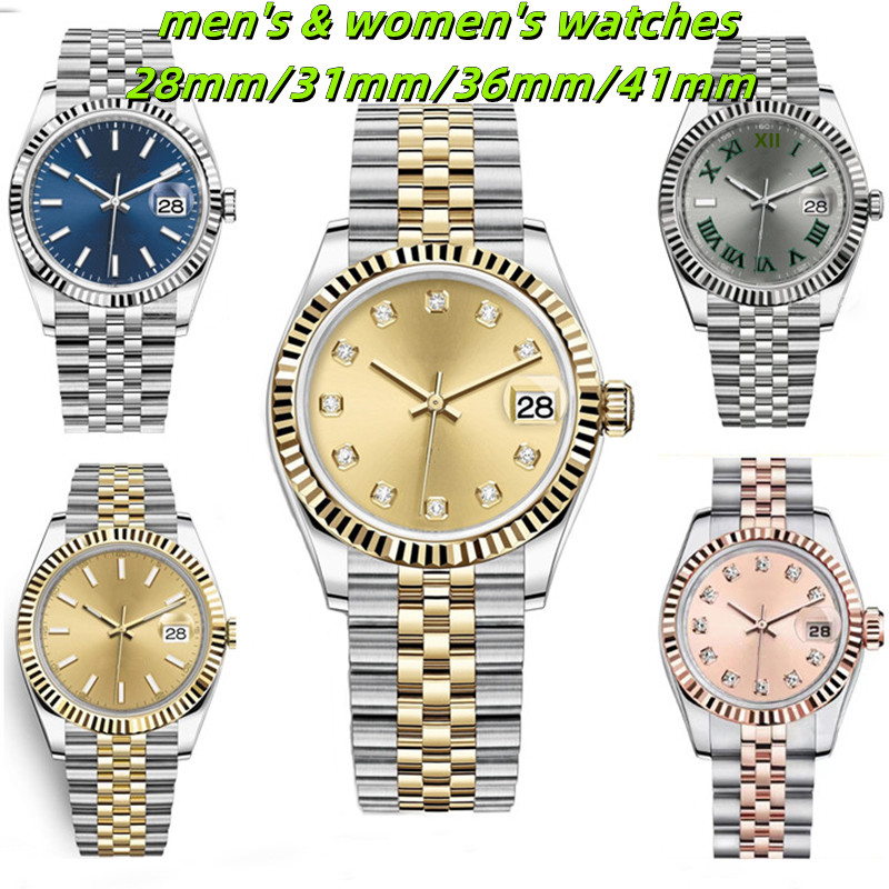 Projektowanie zegarków Mężczyźni/Kobiet Ruch zegarków Wysokiej jakości męskie 31 mm36mm41 mm Ruch 28 mm kwarcowy