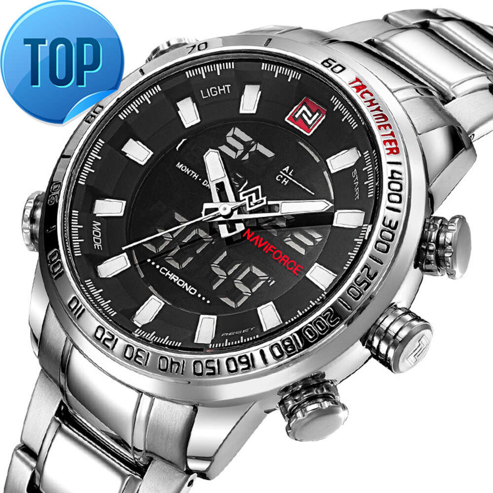 Designer Watch NaviForce 9093 Relogio Masculino Top Luksusowe zegarek