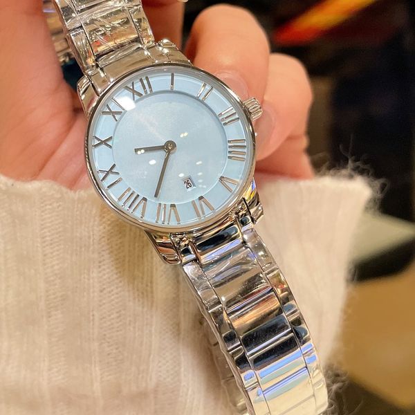 montre de designer femmes designer mouvement à quartz montres designer 28mm cadran double couleur super mat cristal minéral miroir surface montre-bracelet montre-bracelet cadeau pour femme