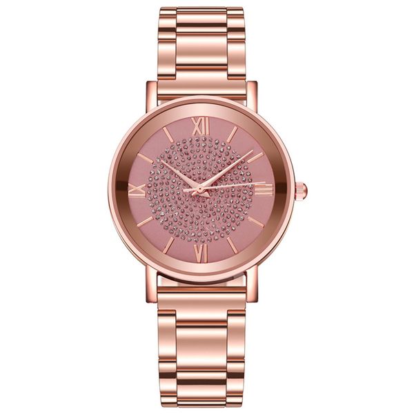 Montre de créateur femmes montres diamant or rose dame poignet bracelet magnétique