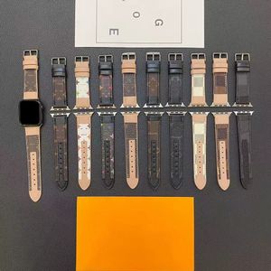 Designer horlogebandjes Apple Watch Band 38mm 40mm 41mm 42mm 44mm 45mm 49mm Luxe Hi Quality Designs Horlogebanden iWatch 8 7 6 5 4 PU Leer L Met Logo Box Vrouw Man