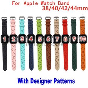 Bandons de montre de créateurs pour la bande de watch Apple Watch 38 40 41 42 49 mm 44 mm 45 mm Iwatch 3 4 5 SE 6 7 STRACTES DE COURT