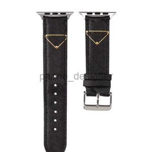 Designer Watchbands -band voor Apple Watch Band 42mm Iwatch 6 5 4 3 2 Banden Luxe PU Lederen Braps Bracelet Mode Letter Gedrukte horlogeband