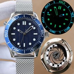 Designer horloges 60e horloge 42 mm keramische rand Lichtgevende heren Orologio Heren luxe horloge Automatisch uurwerk Mechanisch Montre de luxe horloge Nato 300M Horloges a2