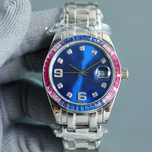 Designer kijkt automatische mechanische beweging 41 mm horloge polshorloge saffier sapphire waterdichte roestvrijstalen kast zakelijke heren polsband modearmband