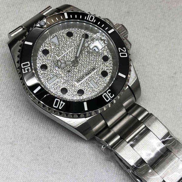 relojes de diseño para hombres reloj de movimiento Yachtmaster Rolesx Luxury Mens Automatic Diving Full Stone Water Ghost Ginebra es para hombres Relojes de pulsera suizos