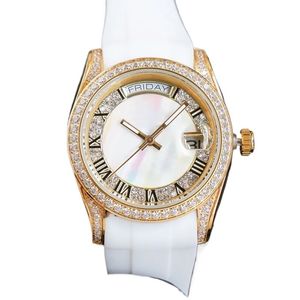 Montres de créateurs pour femmes mouvement mécanique cadran saphir lumineux moissanite montre horloge date bracelet en caoutchouc montres de mode dames cadeau de noël sb068 C4