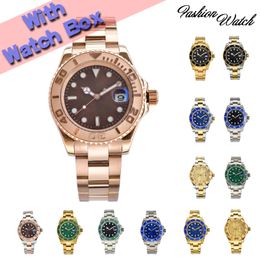 Designer Watches Glide Lock keramische bezel saffier mannen kijken onderdompeling mechanische automatische beweging mode dag datum waterdichte polshorloges met horlogebox