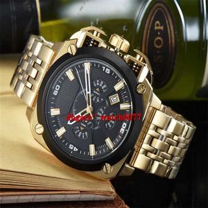 Designer horloges grijze vierkante gunmetal chronograaf roestvrijstalen mannen horloge