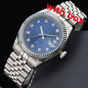 Montres de créateurs de haute qualité Datejust Montre de mode mécanique en acier inoxydable Montre de luxe 41mm 36mm Quartz Lunette Diamant Montre Mens SB008 C23