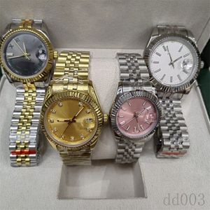 Designer horloges hoge kwaliteit datejust horloge dames roze witte diamant montre waterdicht herenhorloge verguld goud zilver automa231k