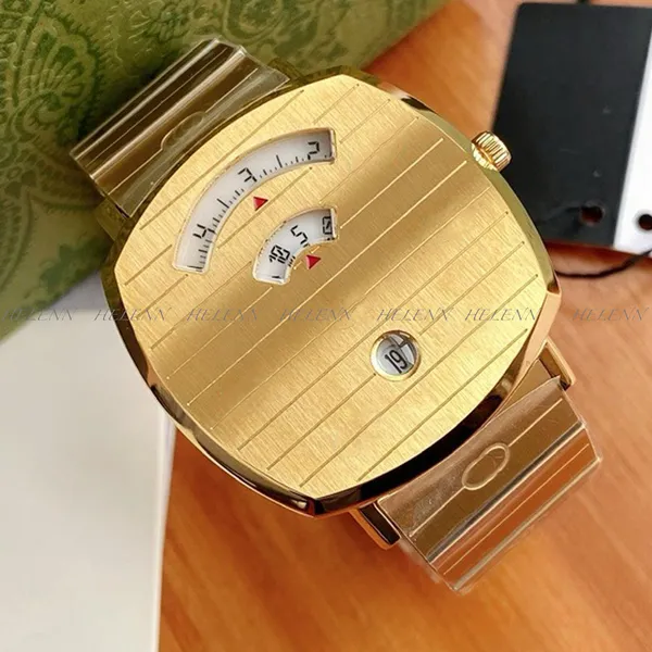 Designer Watchs de haute qualité Luxury Watch Watch Watch Square Watch Gold Womenwatch pour Lady Watch Quartz en acier inoxydable AAA Qualité Montre de Luxe Orologio Uomo
