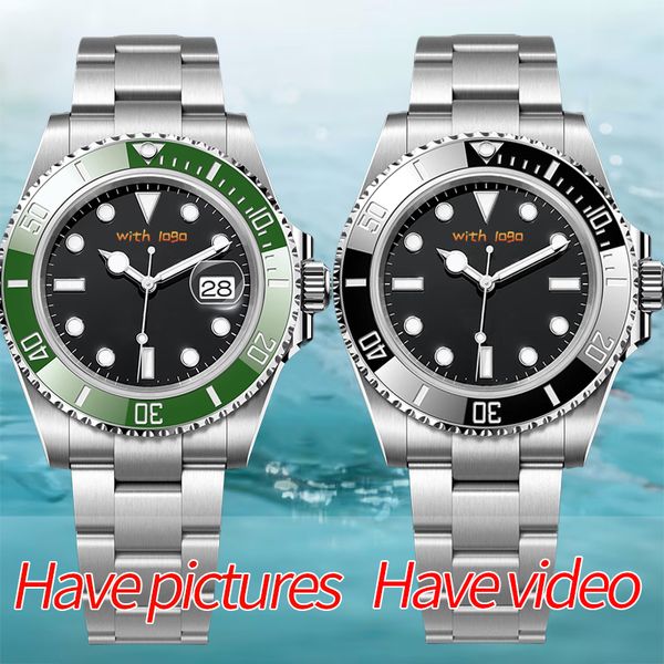 Relojes de diseño Reloj para hombre de alta calidad Sub 41 mm Reloj mecánico automático 904L Acero inoxidable Zafiro Anillo de cerámica Impermeable Luminoso Traiga regalo de moda