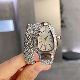 Designer regardes de haute qualité womenwatch serpentn montres Dimond Watch Relojes Bracelet Snake Watch Classic Rose Gold Relogio Montre pour les dames cadeaux de Noël
