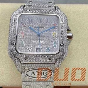 Onafhankelijk merk Designer horloges Mechanische heren- en damesoriginele 1:1 horloges moissanite band geïmporteerd waterdicht heren volledig diamanten luxe horloge met doos