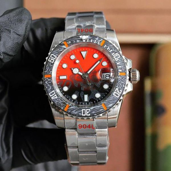 Relojes de diseñador Reloj automático para hombres Azul/negro Dial de lujo Reloj de zafiro Mecánico Reloj 904L Steel 40 mm Watchc Watchc Watchs Man Watch With Box Winter