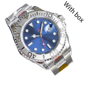 Relojes de diseño Reloj para hombre 41 mm Automático Masculino 904L Zafiro de acero inoxidable con caja Montre Reloj de pulsera de lujo de negocios a prueba de agua Reloj de pulsera de cuero Reloj