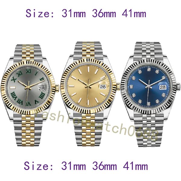 montres de créateurs Montre pour hommes et femmes de haute qualité AAA Qualité Renojes 41mm 36mm 31mm Mouvement automatique Mode Étanche Saphir Couple Montre Mode