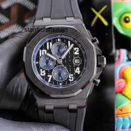 Mirador de relojes de diseñador Reloj Mecánico APS Automático Diseñador 42 mm de zafiro Muñeco de pulsera Pulga octogonal Sandilla de goma de carcasa de acero de acero Montre