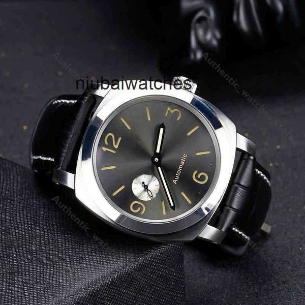 Designer Watchs Pam Top Brand Watch Luxury 2023 Luminor Meilleure édition brun cuir bronchement automatique d'horloge étanche.