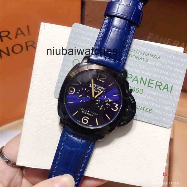 Designer montre Pam Top Original Panerais Brand Watch Man with Chronograph Sport Imperproof Clock Business Luxury Men's-Wrist Wrists Stai